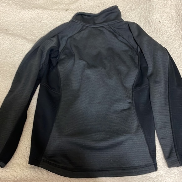 Grey and Black 1/4 Zip LL Bean Grid Fleece - Picture 4 of 4